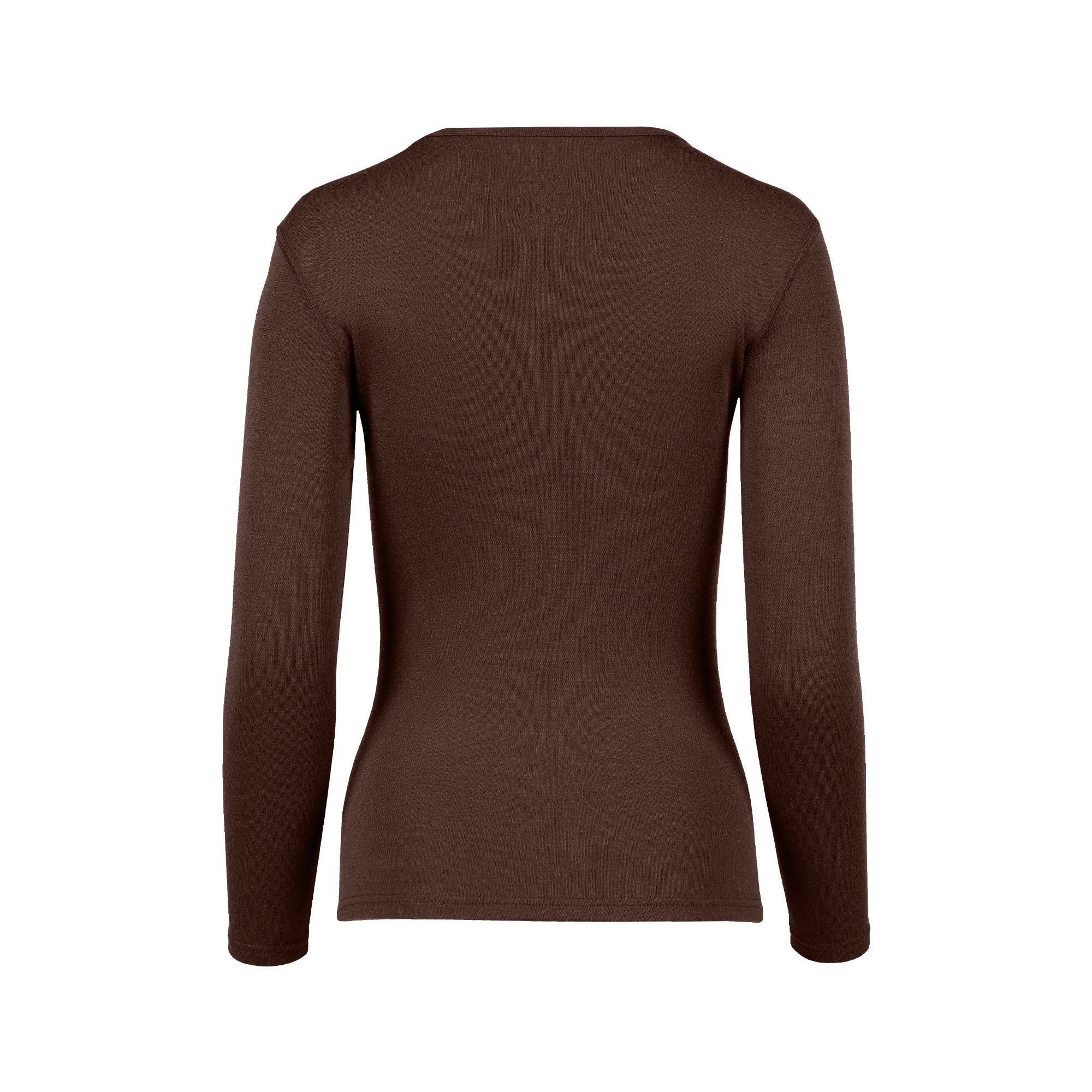 Women's Merino 250 Long Sleeve Crew Brown | menique